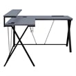 Checkpoint Battlestation L shaped Black Engineered Wood Gaming Desk
