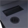 Checkpoint Ghost Battlestation Black and Carbon Gaming Desk with RGB LED Lights