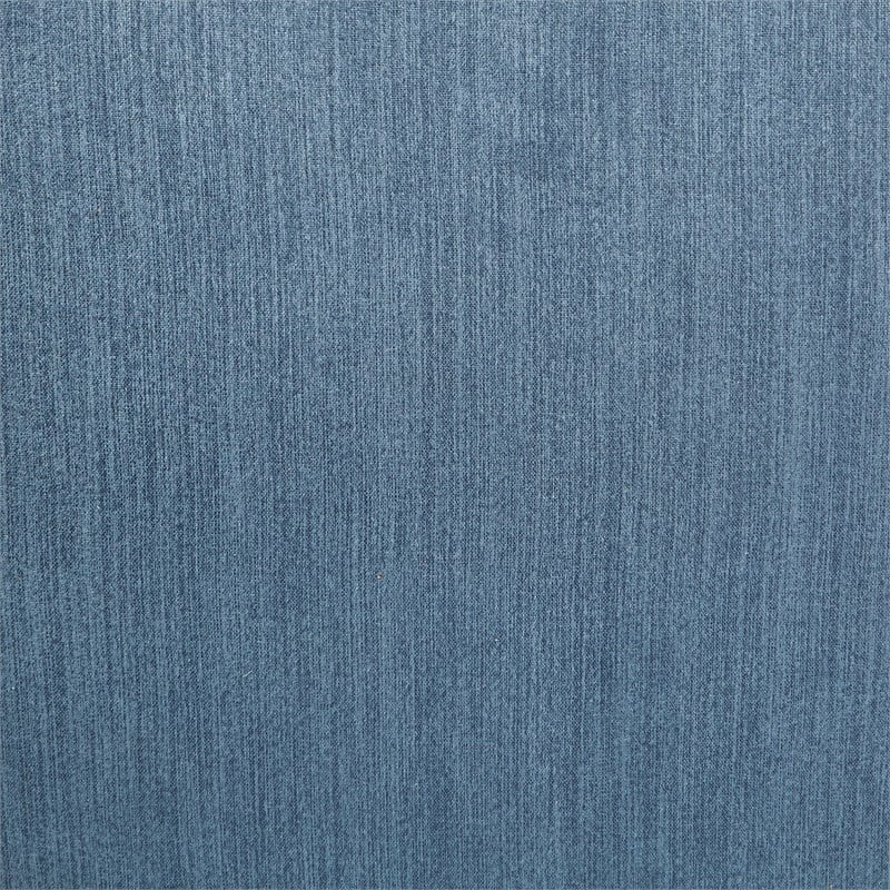 Dane Accent Chair in Blue Steel fabric with a Dark Coffee Finish Legs