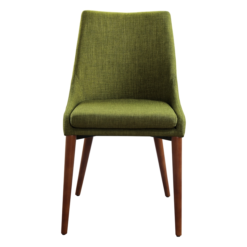 green fabric chair