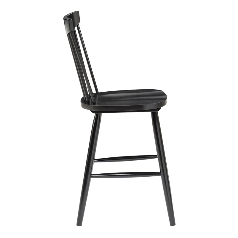 Eagle Ridge Counter Wood Stool in Black Finish