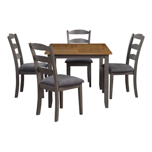 west lake 5 piece wood dining table set