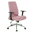 Evanston Office Chair in Orchid Light Purple Fabric with Chrome Base