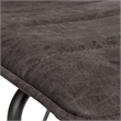 Halo Stacking Chair in Charcoal Gray Faux Leather with Black Base 2 Pack