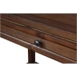 Baton Rouge Home Office Writing Desk in Brushed Walnut Finish Engineered Wood