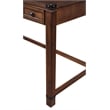 Baton Rouge Home Office Writing Desk in Brushed Walnut Finish Engineered Wood