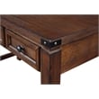 Baton Rouge Home Office Writing Desk in Brushed Walnut Finish Engineered Wood