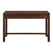 Baton Rouge Home Office Writing Desk in Brushed Walnut Finish Engineered Wood