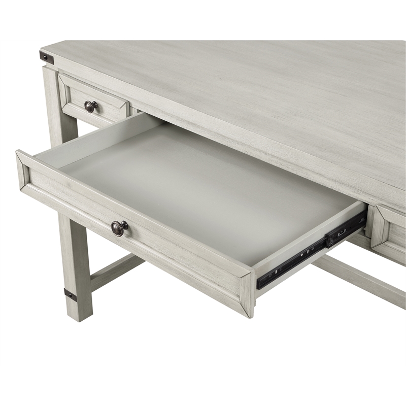 Baton Rouge Home Office Writing Desk in Champagne White Oak Finish