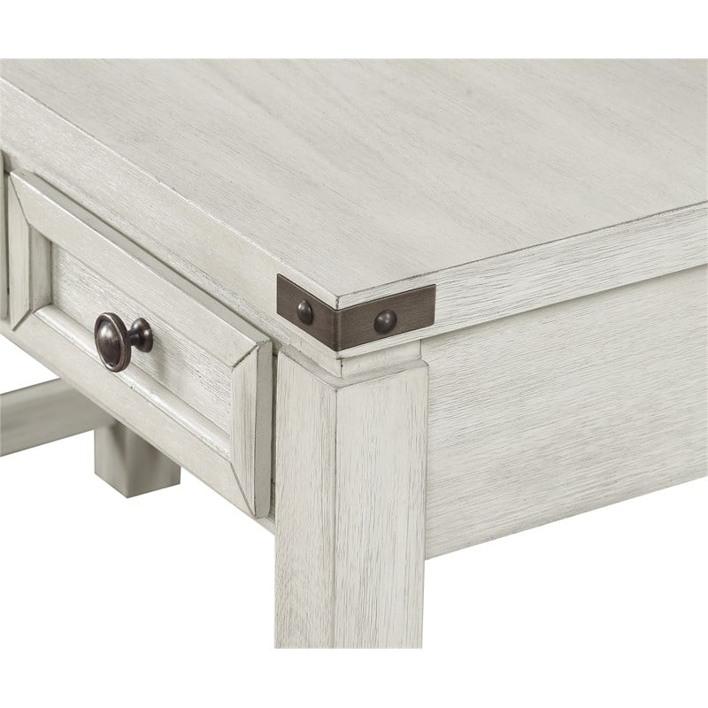 Baton Rouge Home Office Writing Desk in Champagne White Oak Finish