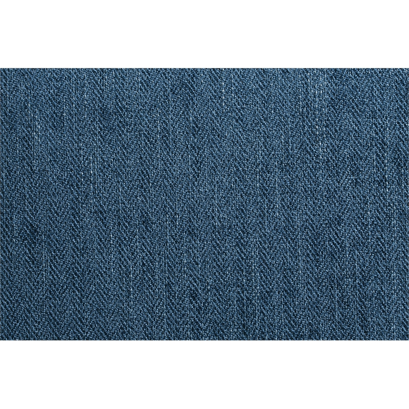 Kaylee Spindle Chair in Navy Blue Fabric with White Frame