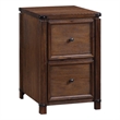 Baton Rouge 2 Drawer File Cabinet in Brushed Walnut Finish in Engineered Wood
