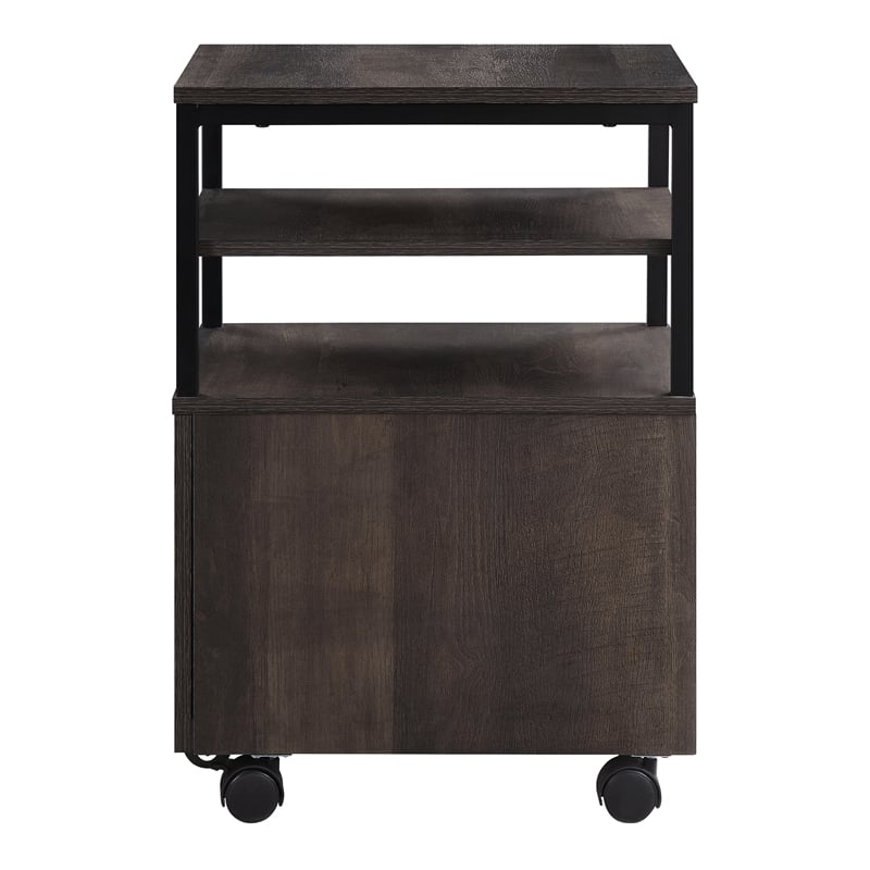 Contempo Mobile Cart in Ozark Ash Brown finish