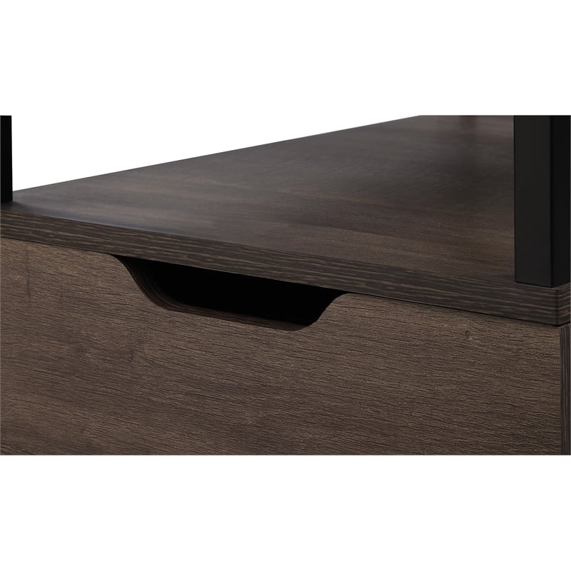 Contempo Mobile Cart in Ozark Ash Brown finish