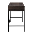 Contempo 40-Inch Desk with Drawer and Shelf in Brown Wood Grain Finish