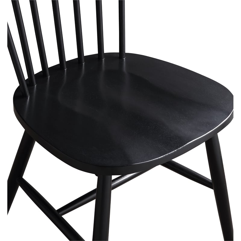 Eagle Ridge Dining Chair in Black Finish 2 Pack