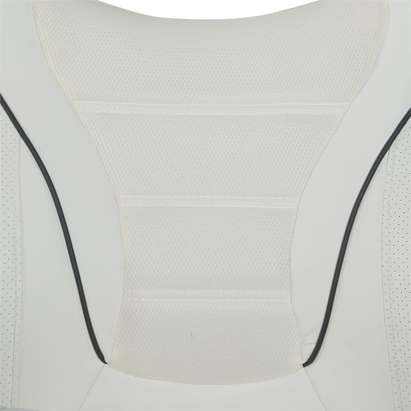 Xeno Gaming Chair in White Faux Leather by OSP Home Furnishings