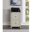 Baton Rouge 2 Drawer File Cabinet in Champagne White Oak Finish