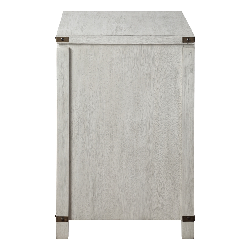 Baton Rouge 2 Drawer File Cabinet in Champagne White Oak Finish