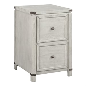 Baton Rouge 2 Drawer File Cabinet in Champagne White Oak Finish
