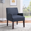 OSP Home Furnishings Main Street Guest Chair in Navy Fabric