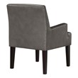 Main Street Guest Chair in Pewter Faux leather