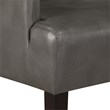 Main Street Guest Chair in Pewter Faux leather