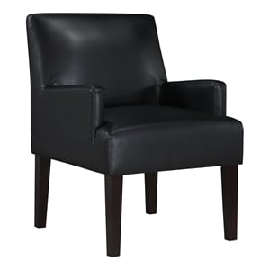 main street faux leather guest chair