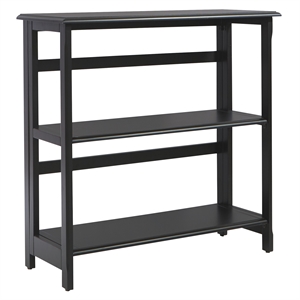 brookings 3 shelf bookcase finish with folding assembly