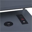 OSP Home Furnishings Reload 48-Inch Gaming Desk in Gray Steel Metal
