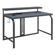 OSP Home Furnishings Reload 48-Inch Gaming Desk in Gray Steel Metal