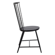 OSP Home Furnishings Bryce Metal Dining Chair with Black Finish