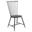 OSP Home Furnishings Bryce Metal Dining Chair with Black Finish
