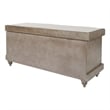 Dover Storage Bench in Antique Gray Fully Assembled