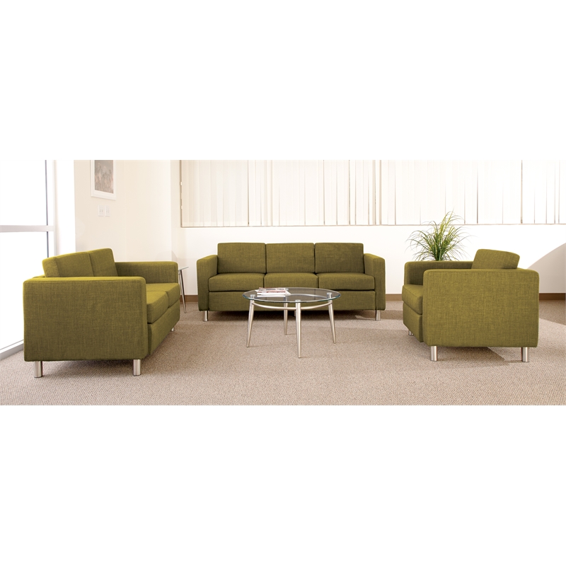 OSP Home Furnishings Pacific Armchair In Green Fabric