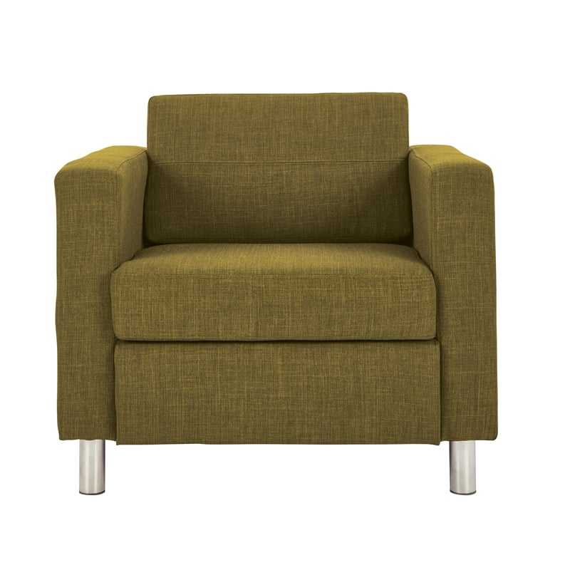OSP Home Furnishings Pacific Armchair In Green Fabric