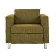 OSP Home Furnishings Pacific Armchair In Green Fabric
