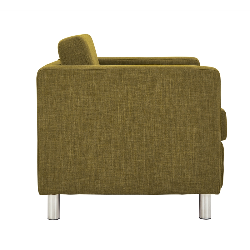 OSP Home Furnishings Pacific Armchair In Green Fabric