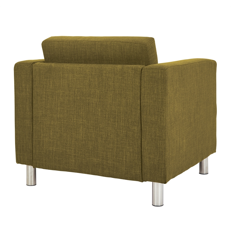 OSP Home Furnishings Pacific Armchair In Green Fabric