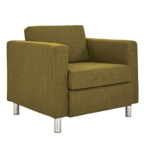 OSP Home Furnishings Pacific Armchair In Green Fabric