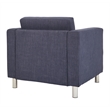 OSP Home Furnishings Pacific Armchair In Navy Fabric