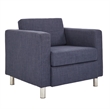 OSP Home Furnishings Pacific Armchair In Navy Fabric
