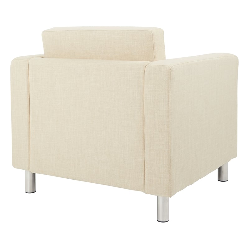 OSP Home Furnishings Pacific Armchair In Cream Fabric