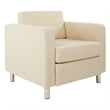 OSP Home Furnishings Pacific Armchair In Cream Fabric