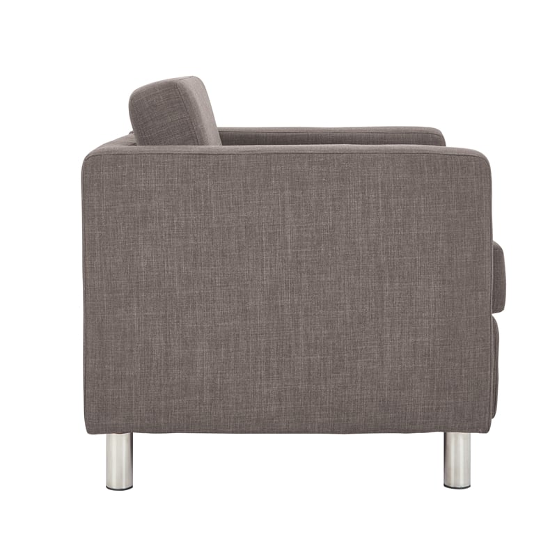 OSP Home Furnishings Pacific Armchair In Cement Gray Fabric