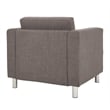 OSP Home Furnishings Pacific Armchair In Cement Gray Fabric