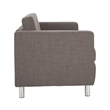 OSP Home Furnishings Pacific Love Seat In Cement Gray Fabric