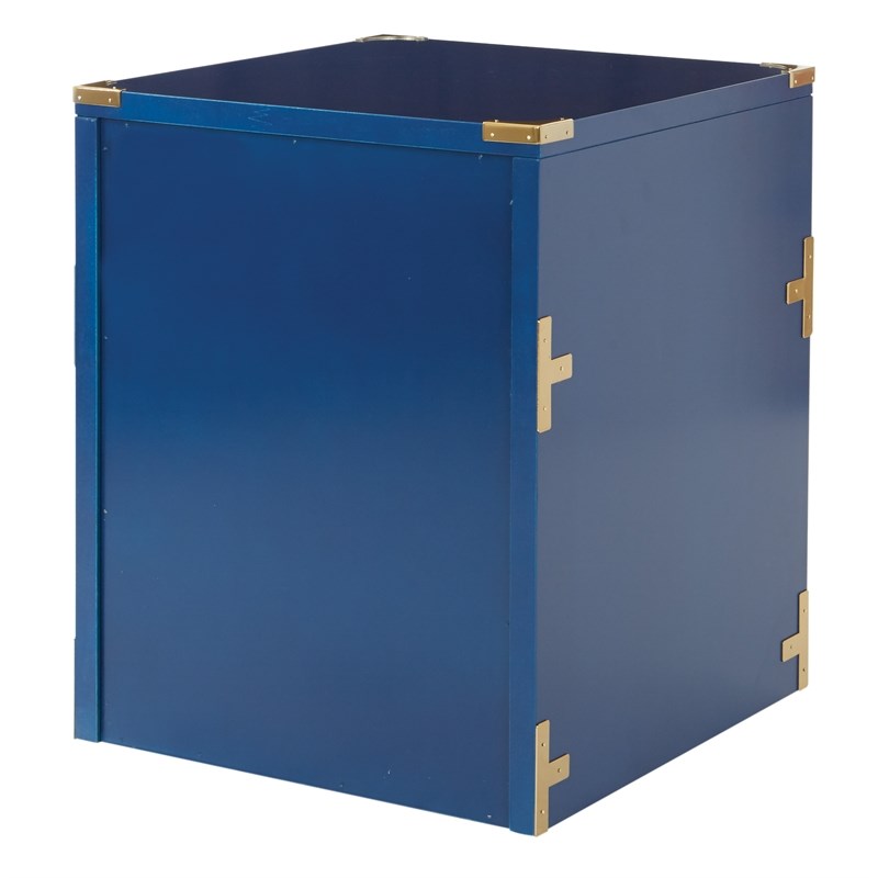 Wellington 2 Drawer File Cabinet in Lapis Blue Engineered Wood Fully Assembled