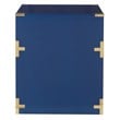 Wellington 2 Drawer File Cabinet in Lapis Blue Engineered Wood Fully Assembled