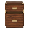 Wellington 2 Drawer File Cabinet in Toasted Brown Wheat Fully Assembled